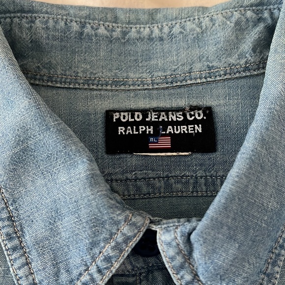 Vintage Polo Jeans Co. Chambray Shirt - Picture 2 of 5